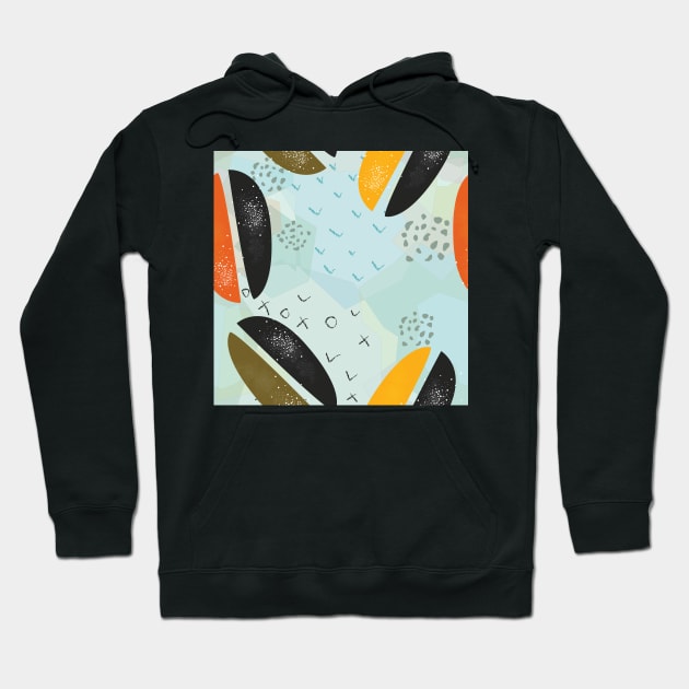 Terracotta Abstract Hoodie by Creative Meadows